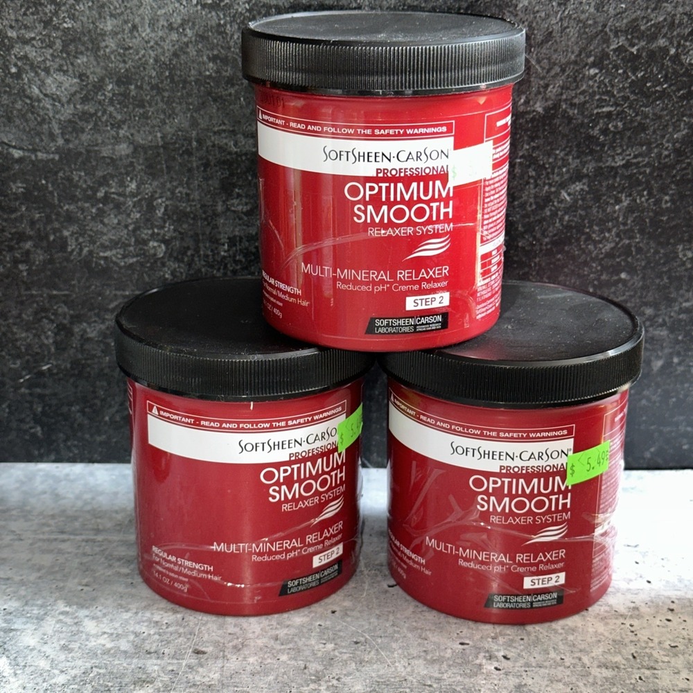 3 SoftSheen-Carson Optimum Smooth Multi-Mineral Relaxer Regular Strength 14.1 Oz